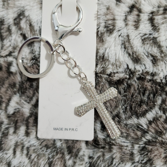 Silver Cross Keychain - Picture 1 of 1